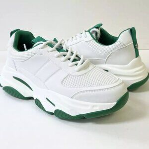 Steve Madden Athletic Sneaker White/Green - 8